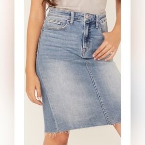 GAP Blue Denim Midi Skirt